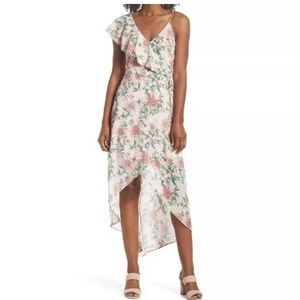 NWT Adelyn Rae Pink Floral High Low dress